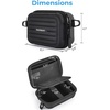 image:imageBAGSMART Digital Camera Case Protective amp Waterproof Small Camera Case with Shoulder Strap Lightweight Camera Sling Bag for Canon PowerShot ELPH 180190  Sony DSCW800DSCW830  PinkBlack
