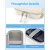 image:imageBAGSMART Digital Camera Case Protective amp Waterproof Small Camera Case with Shoulder Strap Lightweight Camera Sling Bag for Canon PowerShot ELPH 180190  Sony DSCW800DSCW830  PinkBeige