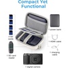 image:imageBAGSMART Digital Camera Case Protective amp Waterproof Small Camera Case with Shoulder Strap Lightweight Camera Sling Bag for Canon PowerShot ELPH 180190  Sony DSCW800DSCW830  PinkCoffee brown