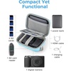 image:imageBAGSMART Digital Camera Case Protective amp Waterproof Small Camera Case with Shoulder Strap Lightweight Camera Sling Bag for Canon PowerShot ELPH 180190  Sony DSCW800DSCW830  PinkBlue