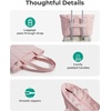 image:imageBAGSMART Expandable Tote Bag for Women Puffer Work Tote Handbag Quilted Carry On Bag for Travel GymBlush Pink