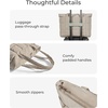 image:imageBAGSMART Expandable Tote Bag for Women Puffer Work Tote Handbag Quilted Carry On Bag for Travel GymCamel