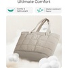 image:imageBAGSMART Expandable Tote Bag for Women Puffer Work Tote Handbag Quilted Carry On Bag for Travel GymCamel