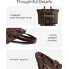 image:imageBAGSMART Expandable Tote Bag for Women Puffer Work Tote Handbag Quilted Carry On Bag for Travel GymChocolate