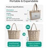 image:imageBAGSMART Expandable Tote Bag for Women Puffer Work Tote Handbag Quilted Carry On Bag for Travel GymDesert