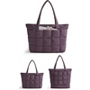 image:imageBAGSMART Expandable Tote Bag for Women Puffer Work Tote Handbag Quilted Carry On Bag for Travel GymGrape