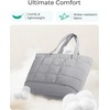 image:imageBAGSMART Expandable Tote Bag for Women Puffer Work Tote Handbag Quilted Carry On Bag for Travel GymGrey