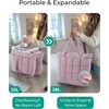 image:imageBAGSMART Expandable Tote Bag for Women Puffer Work Tote Handbag Quilted Carry On Bag for Travel GymPurple