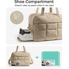 image:imageBAGSMART Gym Bag for Women Carry on Travel Duffel Bag Waterresistant Weekender with Shoe Compartment for Gym Travel Work Desert MediumChocolate
