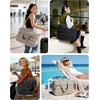 image:imageBAGSMART Gym Bag for Women Carry on Travel Duffel Bag Waterresistant Weekender with Shoe Compartment for Gym Travel Work Desert MediumClassic