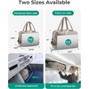 image:imageBAGSMART Gym Bag for Women Carry on Travel Duffel Bag Waterresistant Weekender with Shoe Compartment for Gym Travel Work Desert MediumKhaki