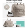 image:imageBAGSMART Gym Bag for Women Carry on Travel Duffel Bag Waterresistant Weekender with Shoe Compartment for Gym Travel Work Desert MediumKhaki