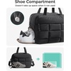 image:imageBAGSMART Gym Bag for Women Carry on Travel Duffel Bag Waterresistant Weekender with Shoe Compartment for Gym Travel Work Desert MediumMBlack