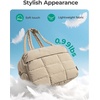 image:imageBAGSMART Gym Bag for Women Carry on Travel Duffel Bag Waterresistant Weekender with Shoe Compartment for Gym Travel Work Desert MediumMDesert