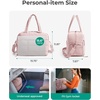 image:imageBAGSMART Gym Bag for Women Carry on Travel Duffel Bag Waterresistant Weekender with Shoe Compartment for Gym Travel Work Desert MediumMLight Pink