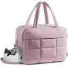 image:imageBAGSMART Gym Bag for Women Carry on Travel Duffel Bag Waterresistant Weekender with Shoe Compartment for Gym Travel Work Desert MediumMPurple