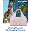image:imageBAGSMART Gym Bag for Women Lightweight Duffel with Shoe Compartment Tote Bag with Wet Pocket for Yoga Travel PinkAPink