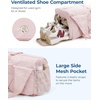 image:imageBAGSMART Gym Bag for Women Lightweight Duffel with Shoe Compartment Tote Bag with Wet Pocket for Yoga Travel PinkCharcoal
