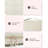image:imageBAGSMART Jewelry Organizer Case Large Travel Jewelry Storage Bag for Necklace Earrings Rings Bracelet Soft PinkBeige