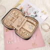 image:imageBAGSMART Jewelry Organizer Case Large Travel Jewelry Storage Bag for Necklace Earrings Rings Bracelet Soft PinkBlack
