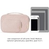 image:imageBAGSMART Jewelry Organizer Case Large Travel Jewelry Storage Bag for Necklace Earrings Rings Bracelet Soft PinkSoft Pink