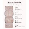 image:imageBAGSMART Jewelry Organizer Case Large Travel Jewelry Storage Bag for Necklace Earrings Rings Bracelet Soft PinkTeal