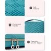 image:imageBAGSMART Jewelry Organizer Case Large Travel Jewelry Storage Bag for Necklace Earrings Rings Bracelet Soft PinkTeal