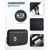 image:imageBAGSMART Large Electronics Travel Organizer Case Tech Accessories Cord Storage Bag for Phone Power Bank SD Card Cables BlackBlack