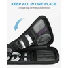 image:imageBAGSMART Large Electronics Travel Organizer Case Tech Accessories Cord Storage Bag for Phone Power Bank SD Card Cables BlackBlack