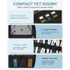 image:imageBAGSMART Large Electronics Travel Organizer Case Tech Accessories Cord Storage Bag for Phone Power Bank SD Card Cables BlackBlue