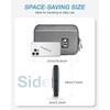 image:imageBAGSMART Large Electronics Travel Organizer Case Tech Accessories Cord Storage Bag for Phone Power Bank SD Card Cables BlackGrey