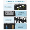 image:imageBAGSMART Large Electronics Travel Organizer Case Tech Accessories Cord Storage Bag for Phone Power Bank SD Card Cables BlackGrey