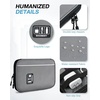 image:imageBAGSMART Large Electronics Travel Organizer Case Tech Accessories Cord Storage Bag for Phone Power Bank SD Card Cables BlackGrey