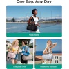 image:imageBAGSMART Reiki Gym Bag for Women Puffy Yoga Mat Travel Weekender Duffle Bag  LintResistant Lining WetDry Pocket amp AntiSlip Mat Loop UltraLight Roomy for Workout Gear Water Bottle Travel Sports15LBlack