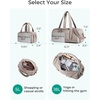 image:imageBAGSMART Reiki Gym Bag for Women Puffy Yoga Mat Travel Weekender Duffle Bag  LintResistant Lining WetDry Pocket amp AntiSlip Mat Loop UltraLight Roomy for Workout Gear Water Bottle Travel Sports5LMocha Brown