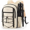 image:imageBAGSMART Small Camera Backpack DSLR SLR Small Camera Bag Fits 13 Inch Laptop Camera Backpack with Rain Cover amp Tripod HolderBeige
