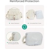 image:imageBAGSMART Small Camera Bag DSLR Camera Case for Camera Lens amp Accessories UltraLight Compact Crossbody Camcorder Bags with Rain CoverTripod Straps CamelCamel