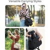 image:imageBAGSMART Small Camera Bag DSLR Camera Case for Camera Lens amp Accessories UltraLight Compact Crossbody Camcorder Bags with Rain CoverTripod Straps CamelCamel