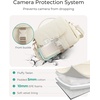 image:imageBAGSMART Small Camera Bag DSLR Camera Case for Camera Lens amp Accessories UltraLight Compact Crossbody Camcorder Bags with Rain CoverTripod Straps CamelCamel