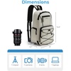 image:imageBAGSMART Small Camera Sling Bag DSLRSLR Camera Bag Fits 11 Tablet Camera Shoulder Bag for Photographers With Tripod HolderBeige