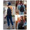 image:imageBAGSMART Small Camera Sling Bag DSLRSLR Camera Bag Fits 11 Tablet Camera Shoulder Bag for Photographers With Tripod HolderBeige