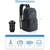 image:imageBAGSMART Small Camera Sling Bag DSLRSLR Camera Bag Fits 11 Tablet Camera Shoulder Bag for Photographers With Tripod HolderBlack