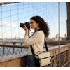 image:imageBAGSMART Small Camera Sling Bag for Photographers Compact Camera Shoulder Bags for DSLRSLRMirrorless Cameras Waterproof Crossbody Camera Case with Tripod Holder Black03Ivory White