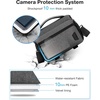 image:imageBAGSMART Small Camera Sling Bag for Photographers Compact Camera Shoulder Bags for DSLRSLRMirrorless Cameras Waterproof Crossbody Camera Case with Tripod Holder Black02Grey