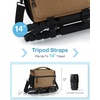 image:imageBAGSMART Small Camera Sling Bag for Photographers Compact Camera Shoulder Bags for DSLRSLRMirrorless Cameras Waterproof Crossbody Camera Case with Tripod Holder Black06Khaki Brown