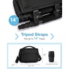 image:imageBAGSMART Small Camera Sling Bag for Photographers Compact Camera Shoulder Bags for DSLRSLRMirrorless Cameras Waterproof Crossbody Camera Case with Tripod Holder Black01Black