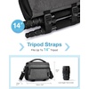 image:imageBAGSMART Small Camera Sling Bag for Photographers Compact Camera Shoulder Bags for DSLRSLRMirrorless Cameras Waterproof Crossbody Camera Case with Tripod Holder Black02Grey