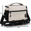 image:imageBAGSMART Small Camera Sling Bag for Photographers Compact Camera Shoulder Bags for DSLRSLRMirrorless Cameras Waterproof Crossbody Camera Case with Tripod Holder Black03Ivory White