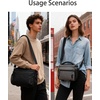image:imageBAGSMART Small Camera Sling Bag for Photographers Compact Camera Shoulder Bags for DSLRSLRMirrorless Cameras Waterproof Crossbody Camera Case with Tripod Holder Black01Black
