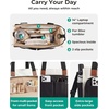 image:imageBAGSMART Small Tote Bag for Women 13 Laptop Canvas Work Bag with Zipper  30oz40oz Tumble amp 11 Pockets Travel Tote TeachersNurses Lightweight Canvas or WaterResistant Puffer Taslon Crossbody BagSmall Green